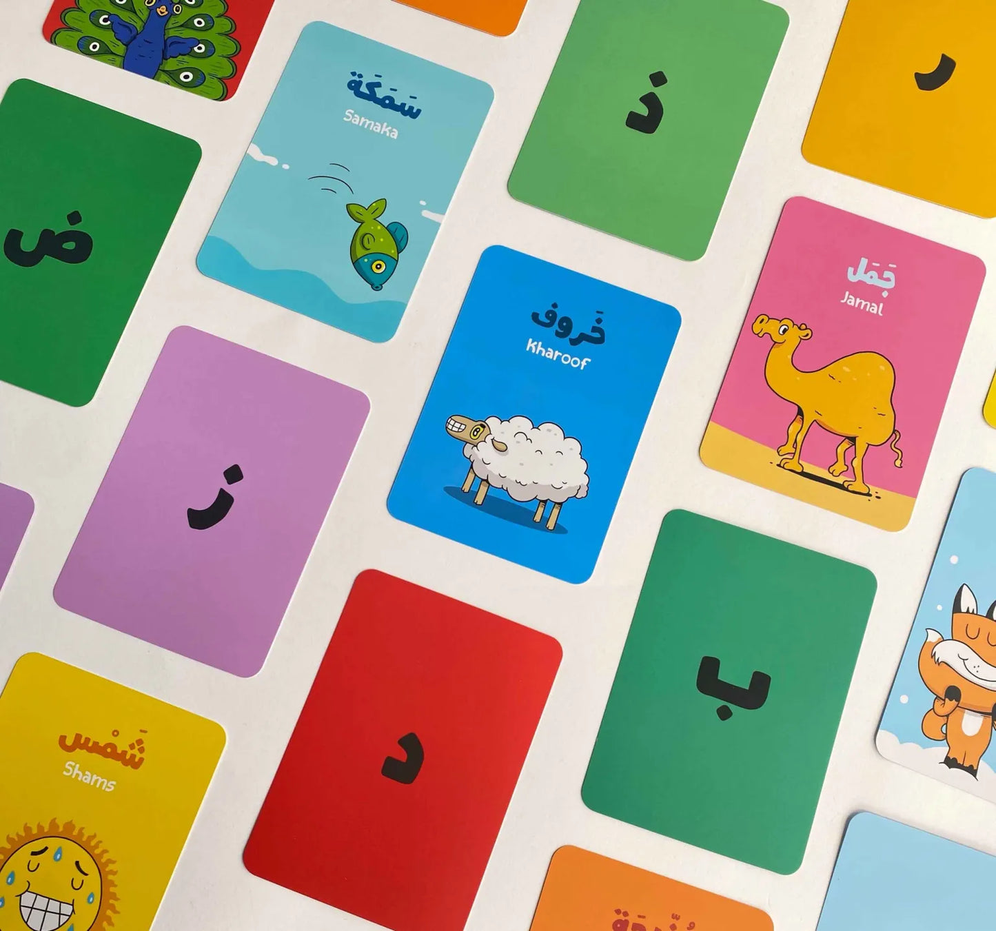 آدم ومشمش – بطاقات الحروف Adam & Mishmish – Alphapet Flash Cards