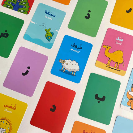 آدم ومشمش – بطاقات الحروف Adam & Mishmish – Alphapet Flash Cards