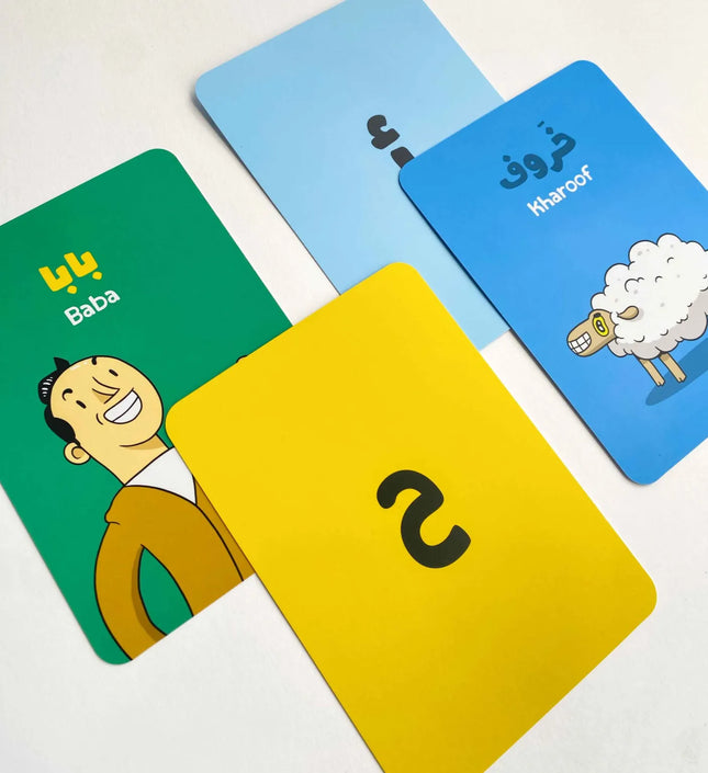 آدم ومشمش – بطاقات الحروف Adam & Mishmish – Alphapet Flash Cards